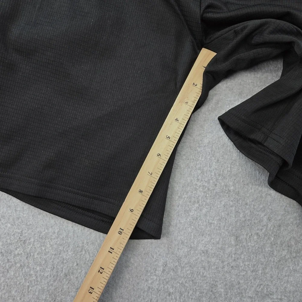The North Face Shorts Mens‎ L Black Fleece Polyester Elastic Waist 10in